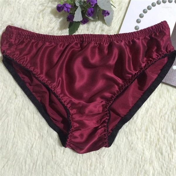 Unterhosen Herren Leopard Dessous Echte Seide Weiche Slips Bikinis Unterwäsche Höschen Shorts