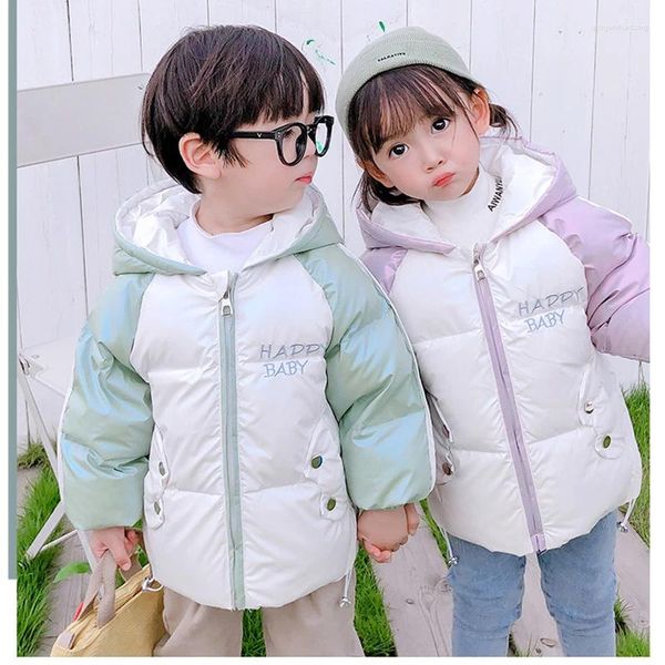 Down Ceket Çocuk Ceket Bebek Kız Giyim Boy Orta ve Küçük Çocuklar Sonbahar Kış Sıcak Kapüşonlu Üst