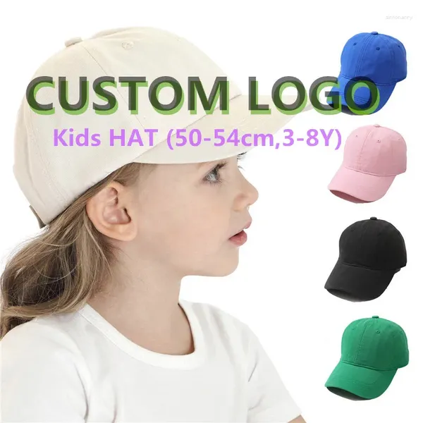 Ball Caps Factory Custom Logo Trucker Hat für Jungen Mädchen 3-8 Jahre Kinder Kinder Lässige Baumwolle Snapback Hüte Baseball