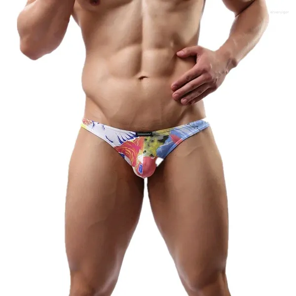 Cuecas masculinas sexy roupa interior homens briefs bulge bolsa gay sissy calcinha baixa ascensão bikini exótico jockstrap