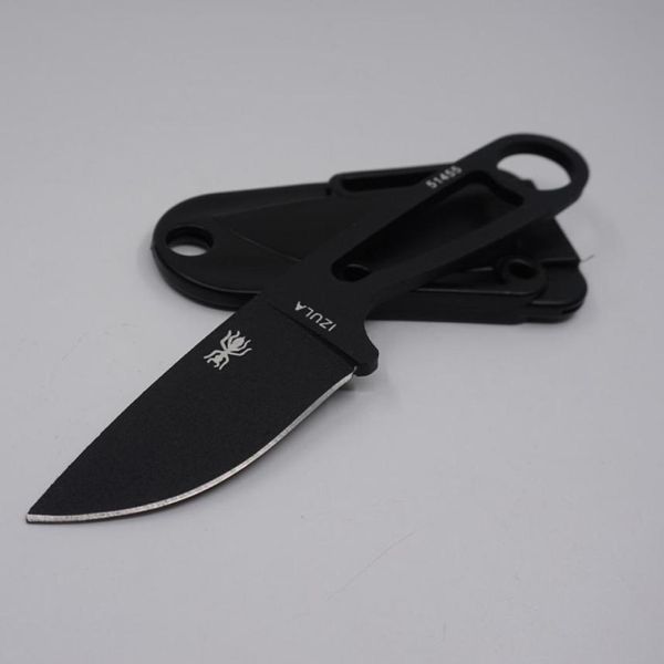 Portátil bolso acampamento facas de sobrevivência formiga colar aço inoxidável lâmina fixa faca ferramenta ao ar livre completo tang faca caça preto 3829699