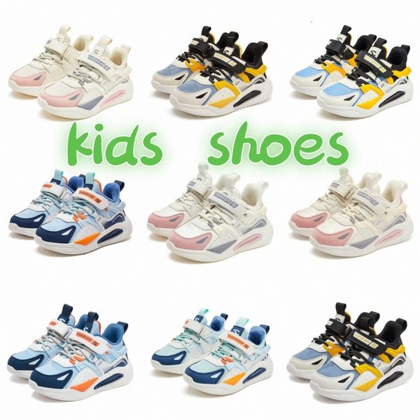 scarpe per bambini sneakers casual ragazzi ragazze bambini Trendy nero cielo blu rosa scarpe bianche taglie 27-38 x55K #