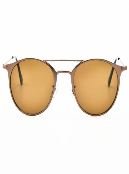 Runde Sonnenbrille für Männer und Frauen, 52 mm, Glaslinse, Spiegel, rund, Doppelsteg, de Sol, Gafas, UV400-Schutz, 2572491