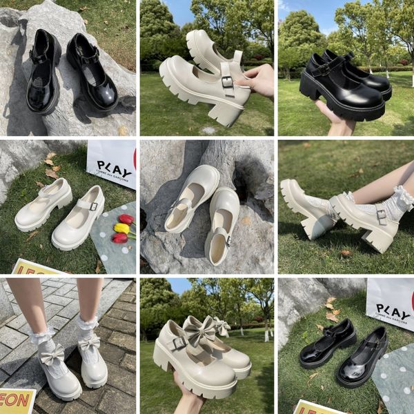 Slingbacks topuklar pompalar bale düz tasarımcı ayakkabıları kadın orta topuk slingback pompa deri sandalet blok tıknaz yavru kedi topuk sandal daireler balerin elbise ayakkabı gai