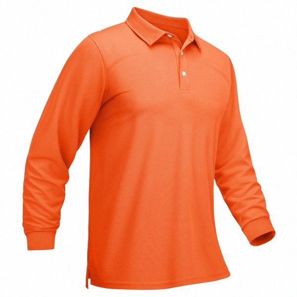 magcomsen Golf-T-Shirts mit langen Ärmeln für Herren, schnell trocknend, Sonnenschutz, lässige Hemden mit Kragen, leicht, atmungsaktiv, Sommer-T-Shirt a9G8 #