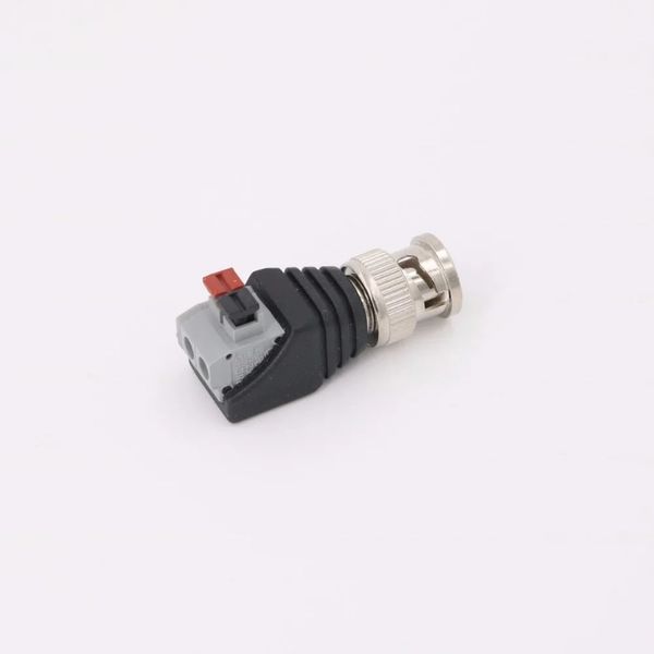 2024 bnc macho plug tipo de fixação 12v conector cctv câmeras soquete adaptador acessórios do sistema