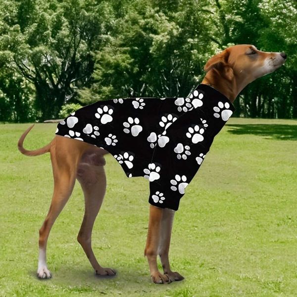 Camisa estampada elegante para cães, 1 unidade, para todas as estações – camiseta perfeita para animais de estimação para cães pequenos, médios e grandes