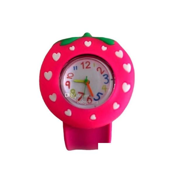 Kinderuhren Cartoon Kinder Slap Armband Uhr Kinderuhr Baby Geburtstag Spielzeug Geschenke Jungen Mädchen Quarz Armbanduhren Drop Lieferung Dhinj
