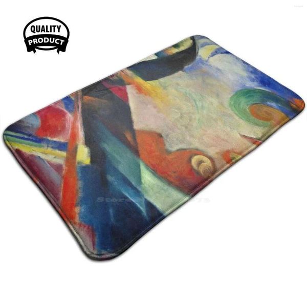 Carpetti Franz Marc - Forme spezzate 3D MATTURA DELL'APPOGGIO DELLA TAPPEGGIO POTTO ALTRUA PERCHIO ASTRATTO BLACO BLACK BUSINESS DOT DOT ENERGIA