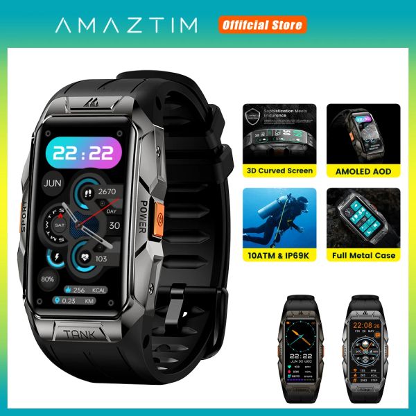 Relógios AMAZTIM TANK X1 Fitness Smartwatch 1.47 