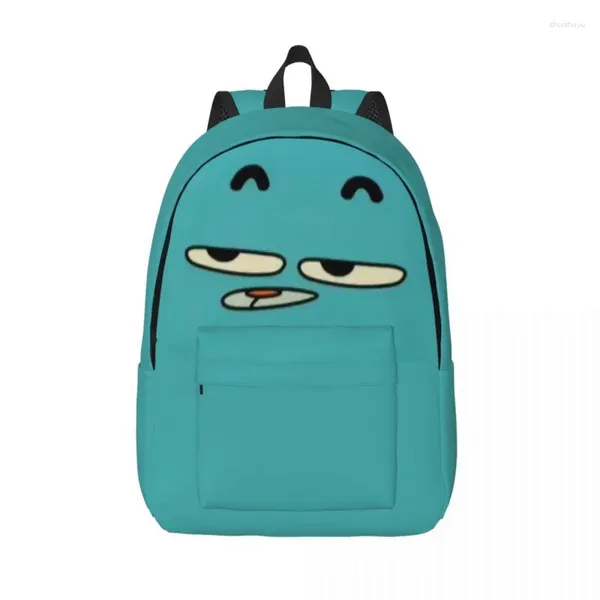 Sacos de armazenamento Gumball Gum Ball Watterson Incrível Mochila de Desenhos Animados Middle High College School Student Bookbag Homens Mulheres Daypack Caminhadas