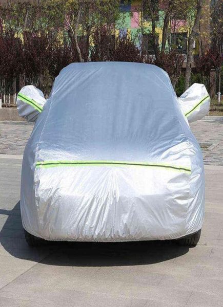 Dış Araba Kapağı Açık Mekan Koruması Tam Araç Kaplar Kar örtüsü güneşlik su geçirmez toz geçirmez evrensel Hatchback Sedan SUV W2726376