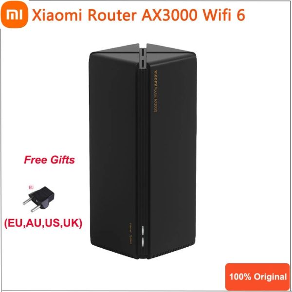 Маршрутизаторы Новый маршрутизатор Xiaomi AX3000 Wi-Fi 6 Mesh 3000 Мбит/с 5-ядерный гигабитный 2,4G 5,0G двухдиапазонный маршрутизатор Wi-Fi повторитель 4 антенны с высоким коэффициентом усиления PPPOE