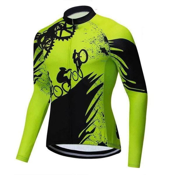 Sonnenschutz MTB Kleidung Langarm Fahrrad Shirts Tops Für Männer Outdoor Reiten Fahrrad Sportswear Design Radfahren Jersey 240321