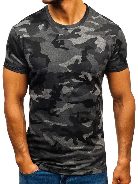 Nova moda de verão camuflagem camiseta masculina casual o-pescoço algodão streetwear t camisa masculina ginásio manga curta tshirt topos g008 cy200515 002