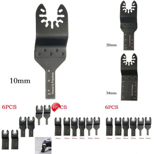 2024 Multi Tool Oszillierende Sägeblatt Multifunktions Sägeblatt Renovator Multi Cutter Klinge Für Holz Metall Kunststoff Schneiden 10/20/34mm