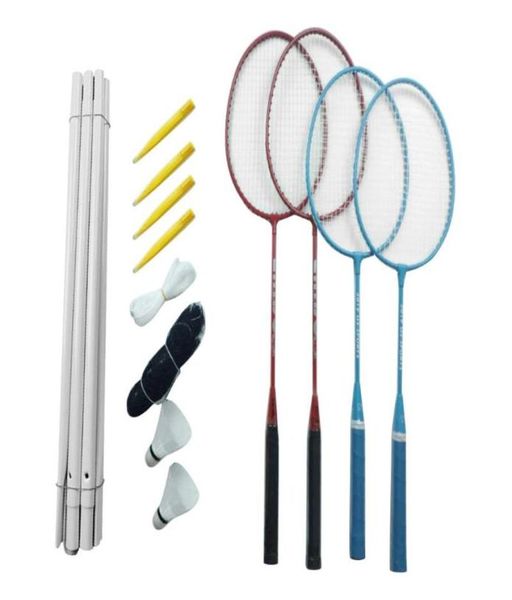 Conjunto de badminton portátil ao ar livre conjunto de combinação de badminton sistema de rede treinamento famílias ao ar livre sports9733939
