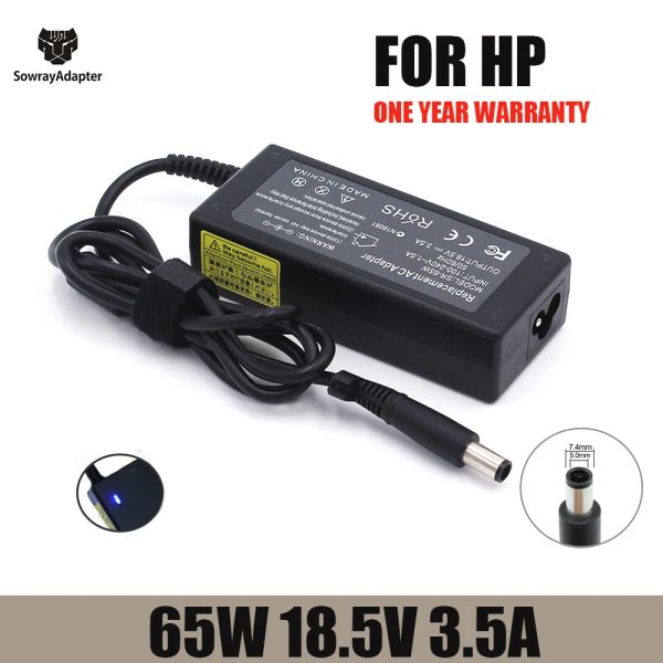 Ladegeräte 18,5 V 3.5a 7,4*5,0 mm 65W AC -Laptop -Adapter -Ladegerät für HP Compaq Pavilion G6 DV5 DV6 DV7 DV4 G50 G60 N193 CQ43 CQ32 CQ60