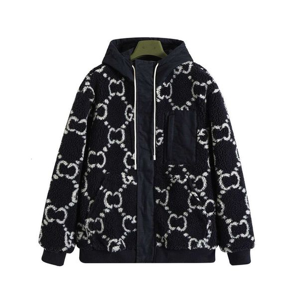 Дизайнерский роскошный Chaopai Классический осенне-зимний модный брендовый жаккардовый кардиган с капюшоном из овечьей шерсти унисекс Свободное теплое пальто с курткой