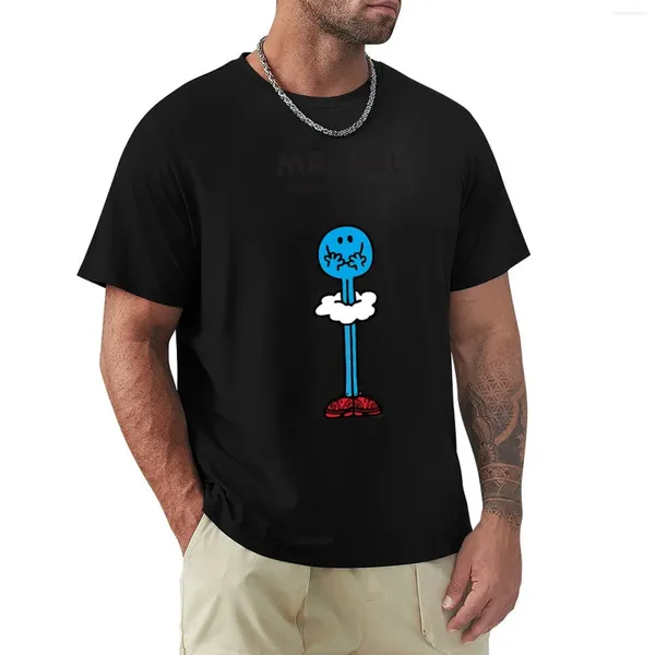 Polos masculinos Mr. Men Tall T-shirt Vintage Roupas Estéticas Roupas de Secagem Rápida