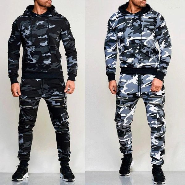 Männer Trainingsanzüge 2 Stück Set 2024 Frühling Winter Sweatsuits Für Männer Casual Hoodie Sport Jogging Anzüge Sets Kleidung