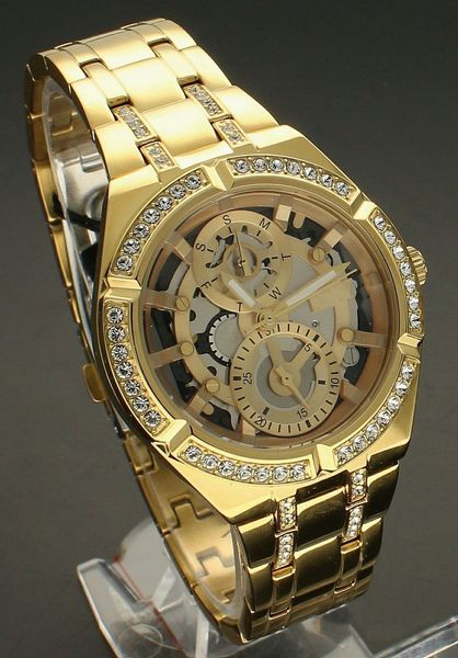Diamante feminino relógio elegante pulseira de ouro fivela dobrável fronteira luxo senhoras relógios designer relógios pulso gw0604l2