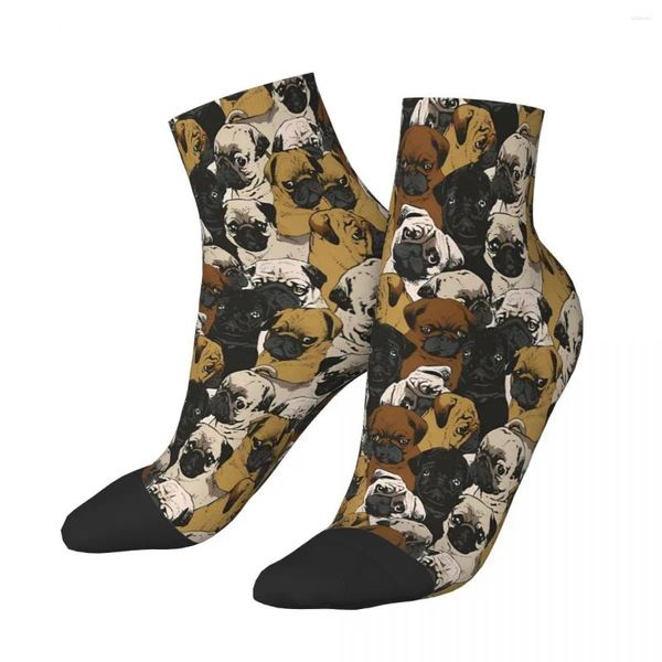 Herrensocken Social Pugs Ankle Male Herren Damen Sommerstrümpfe Polyester