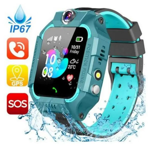 Смотреть Q19 Kids Smart Watch New Sim Card Smart Wwatch для детей SOS LBS Camera Camera Call Call Phone Watch Sport Smart Wwatch