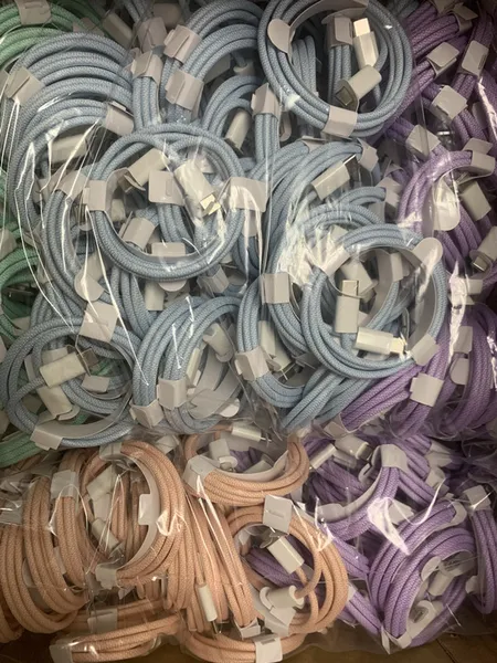 Плетеный кабель USB CC, 60 Вт для iPhone 15, тип C, 20 В, 3 А, шнур для быстрой зарядки izeso
