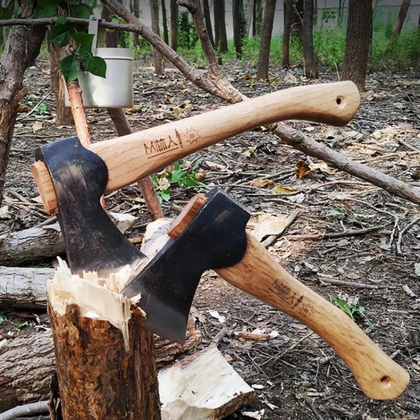 Hammer Outdoor-Camping-Axt BC-Werkzeug Axtmesser Ganzstahl-Zimmermann Holz hacken Baumaxt Berghandaxt