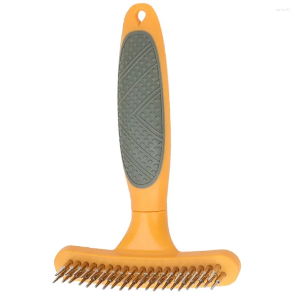 Vestuário para cães Pet Dematting Pente Ferramenta Ancinho Grooming Detangler Brush