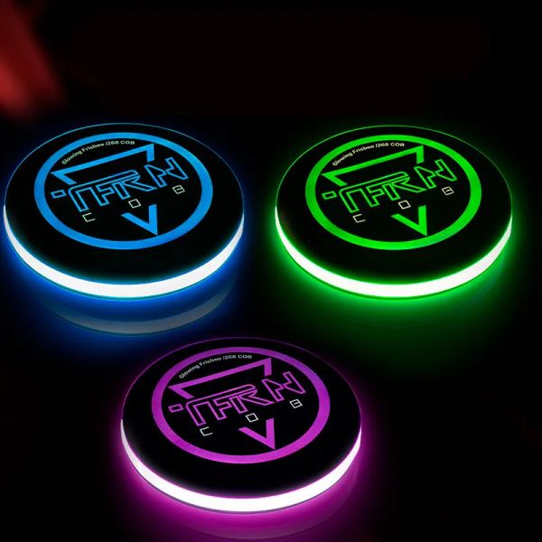 Rastreadores LED Disco Voador Extremamente Brilhante Auto Light Up para Homens Meninos Crianças Discos de Jogo de Acampamento Brinquedos de Treinamento