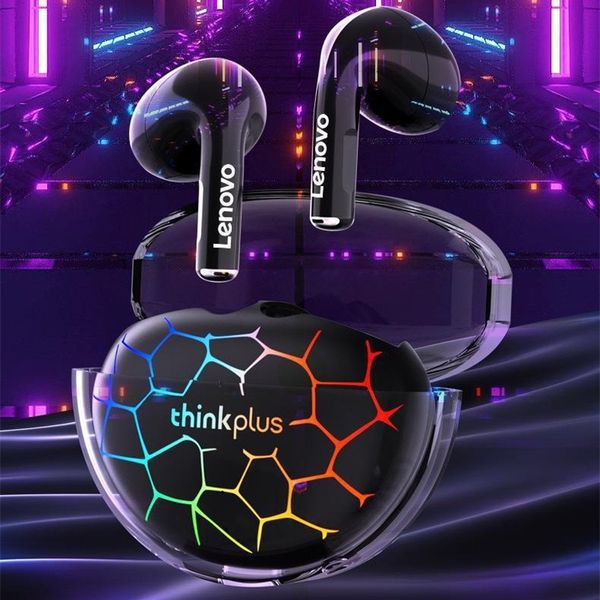 Neuester Original Lenovo LP80PRO Bluetooth 5.3 Drahtloser magnetischer Gaming-Laufsport-Kopfhörer Leuchtender Ohrstöpsel mit wasserdichter Geräuschunterdrückung Dropshipping