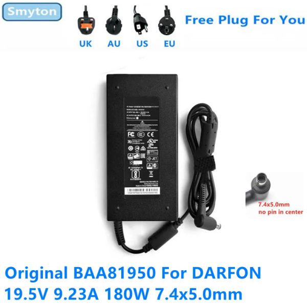 Adapter Original AC Adapter Ladegerät für MSI DARFON 19,5 V 9,23 A 180 W BAA81950 GE63 GL73 GP73 GL65 9SE GE75 RAIDER 9SE Laptop Netzteil