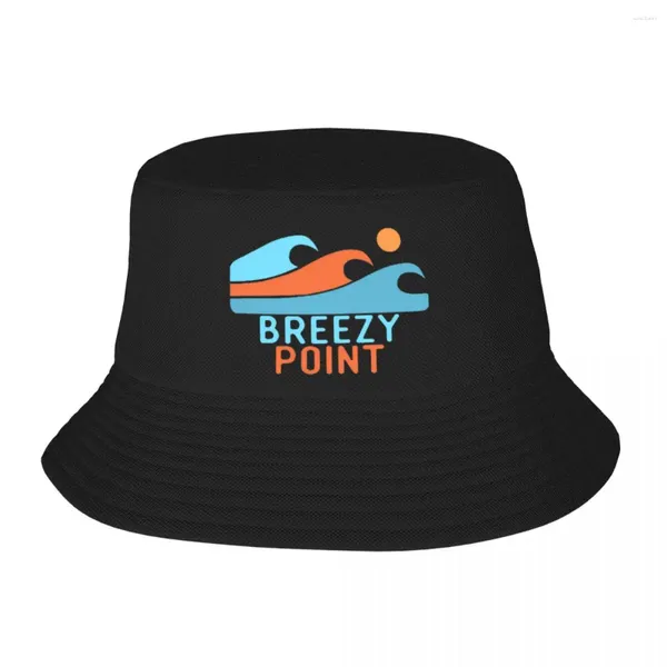 Berets Breezy Point Bucket Chapéus Panamá para Crianças Bob Pescador Ao Ar Livre Verão Praia Pesca Unisex Caps