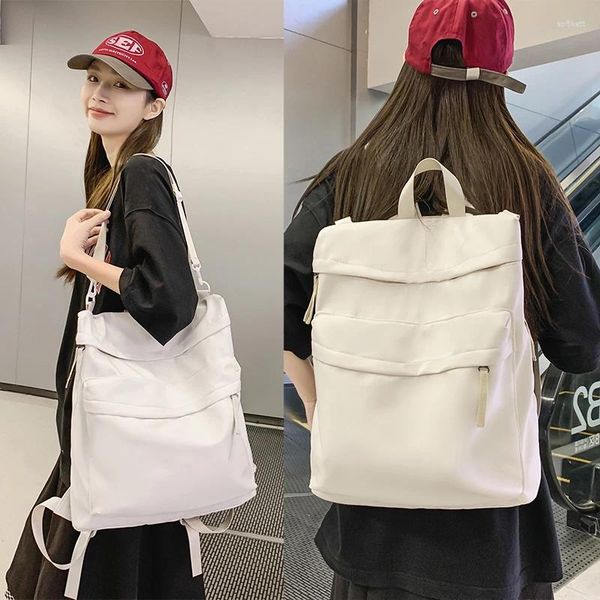 Rucksack Rucksäcke College Umhängetasche Reise Für Teenager Mädchen Nylon Unisex Mode Schule Taschen Weibliche Student Männer Cool 2024 Frauen