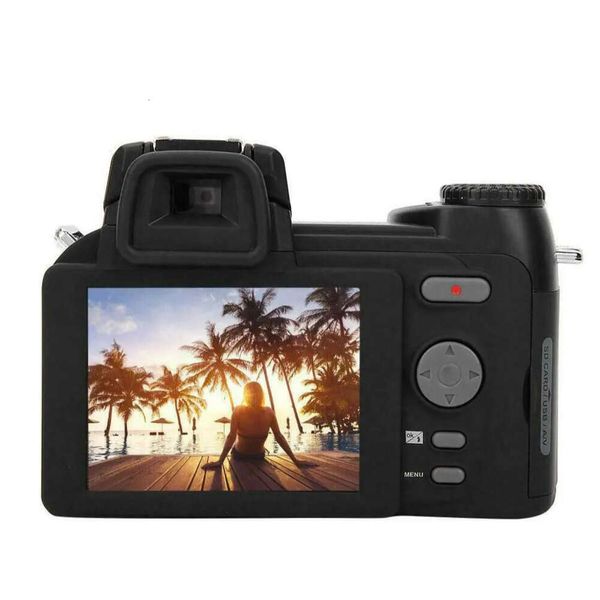 Kit de câmera de vídeo profissional com foco automático, 3 lentes, flash externo, resolução Full HD - perfeito para vídeos e fotografia do Youtube