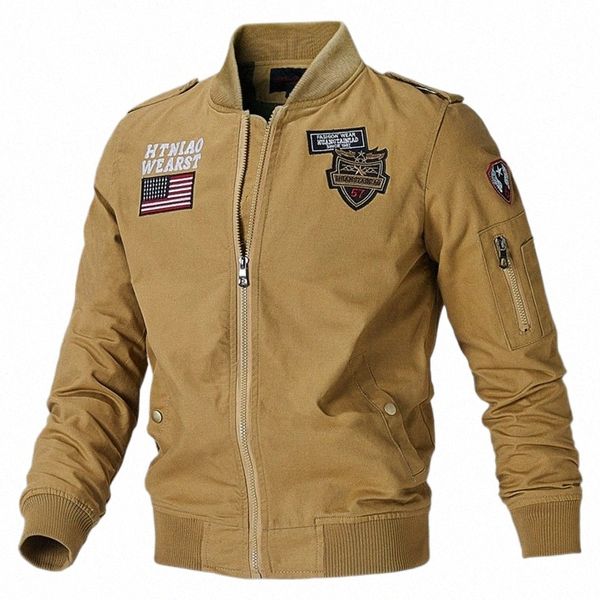 Mens Bomber Pilot Jacket Winter Parkas Jaquetas do Exército Militar Jaqueta de Motocicleta Carga Outerwear Air Force Pilot Tactical Coat Man m7CQ #