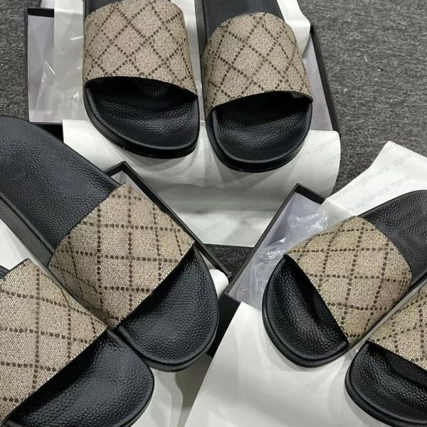 Sandali firmati Sandali classici Pantofole Donna Gomma Sandali moda Uomo Donna Fioriture floreali Pantofola Scarpe basse Scivolo