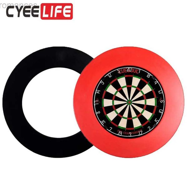 Dardos CyeeLife 18in PU Dart board SurroundDartboard Backboard (uma peça não EVA 4 peças) 3,5 cm de espessura preto/vermelho 24327