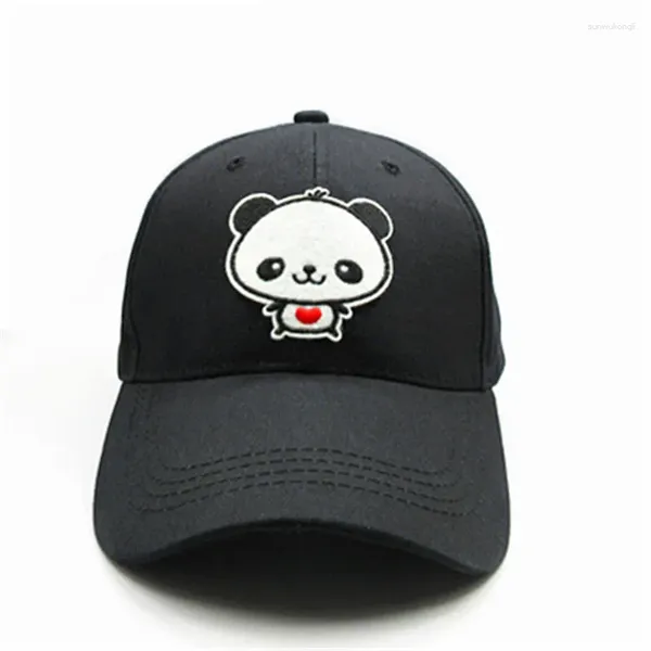 Ballkappen 2024 Cartoon Panda Stickerei Baumwolle Baseballmütze Hip-Hop Einstellbare Snapback Hüte für Männer und Frauen 178