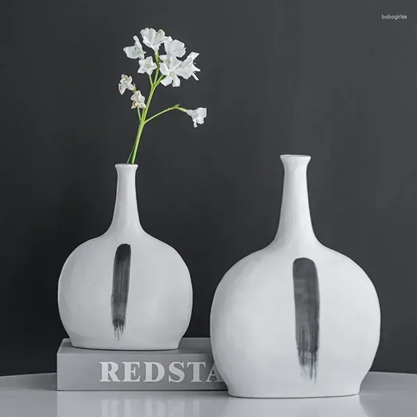 Вазы Boyou Ceramic Ink Style Vase Nordic Modern Pot Pampas трава сушена