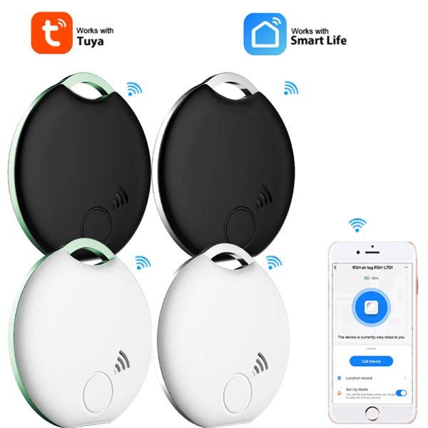 Localizzatori Tuya Smart Anti Smarrimento Portafoglio Portachiavi Smart Tag Tracker GPS compatibile con Bluetooth Localizzatore intelligente Portachiavi Pet Child Tracker