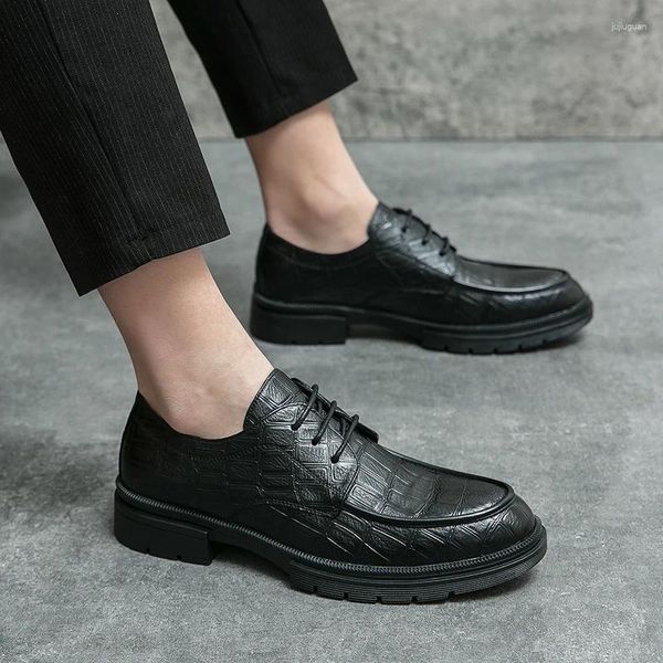 Casual Schuhe Luxus Männer Für Männliche Gentleman Stilvolle Loafer Marke Leder Herren Formale Mann Kleid Mode Oxford Business Design