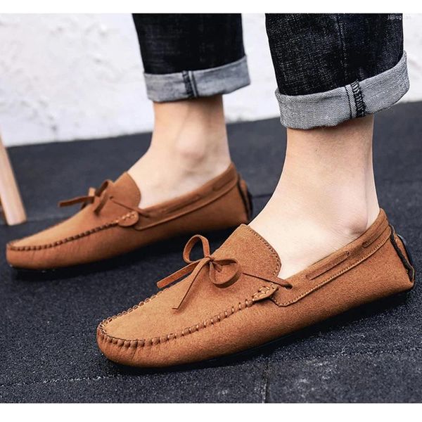 Casual Schuhe Mode Faulenzer Herren Weichen Bequemen Slip-on Flache Marke Männliche Schuhe Schwarz Blau Plus Größe 45 D026