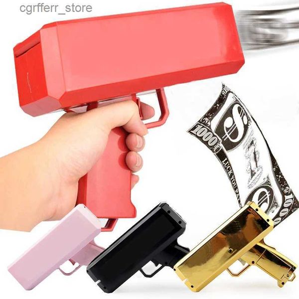 Gun Toys Shoot Money Gun Toy Party Banknote Shoot Pistol Paper Money Shooter Throwing Machine Fun Games Fashion Gifts Party Supplies Toys240327