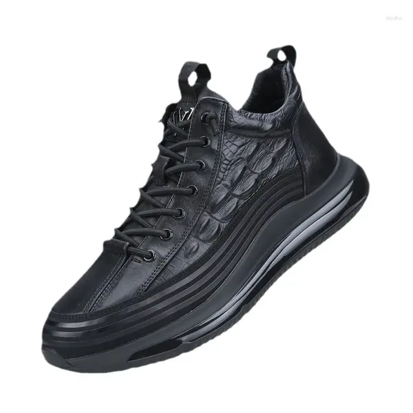 Sapatos casuais plus size 38-48 para homens vulcanizar moda tênis plataforma conforto esportes calçados masculinos confortáveis de trabalho