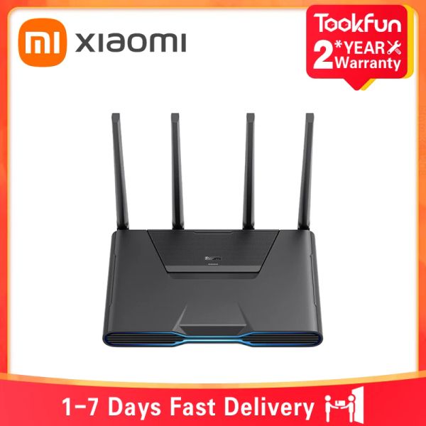 Roteadores Novo Xiaomi Redmi Roteador AX5400 WiFi 6 VPN Mesh Repetidor OFDMA MUMIMO 512MB Qualcomm Chip 2.5G Porta de rede Booster de sinal PPPOE