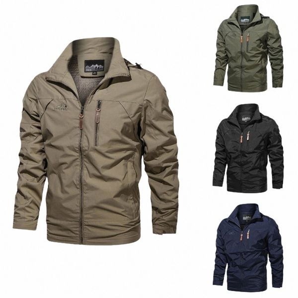 Giacca a vento da uomo autunno primavera Oversize Uomo Giacca impermeabile antivento da uomo Arrampicata Cam Cappotti Cappotto da pioggia da uomo Abbigliamento G8un #