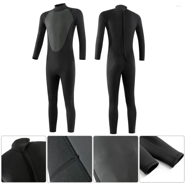 Mulheres Swimwear Homens Bodysuit Completo Wetsuit 3mm Terno de Mergulho Elástico Natação Surf Snorkeling Vestuário Proteção UV